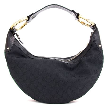 gucci halfmoon bag|authentic gucci hobo bag.